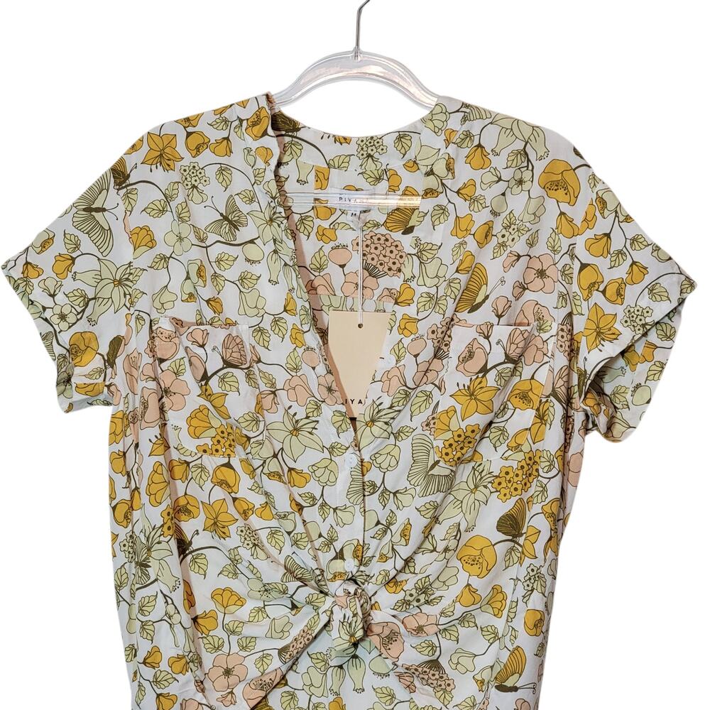 Piyama NWT Maggie Floral Pajama Set Two Piece Florence M Soft Lightweight - Picture 5 of 15